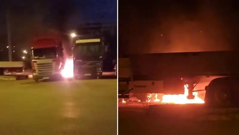 Park Halindeki Tırları Ateşe Veren Gizemli Olay: Nedenleri ve Sonuçları