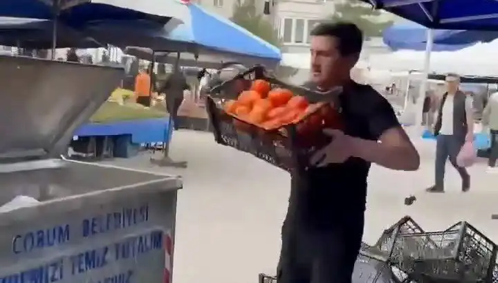 Domatesleri Çöpe Döken Pazarcıya Şok Para Cezası: Nedenini Öğrenince Şaşıracaksınız!